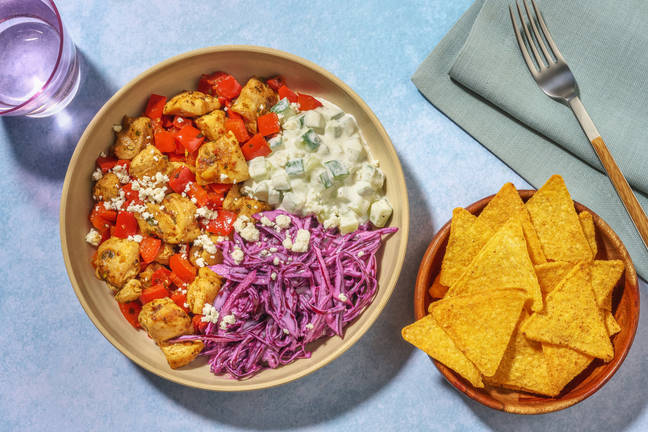 Easy Peasy Greek Style Chicken Bowl