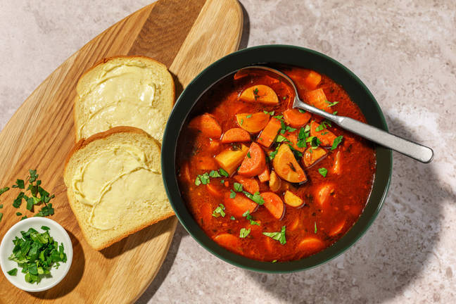 Guinness® Veg Stew with Kerrygold Buttered Bread