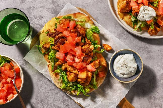 Honey Garlic Chicken Loaded Naan