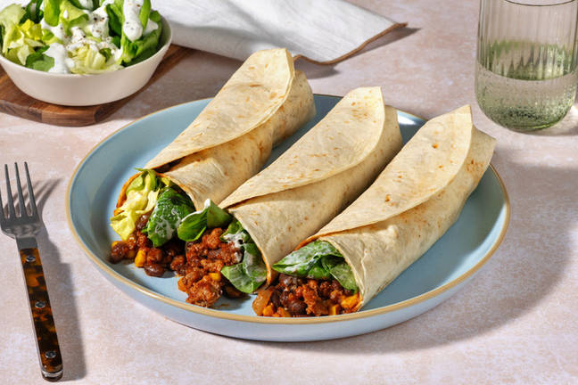 BBQ Burritos with Minced Meat