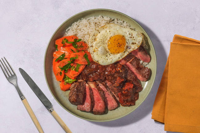 Steak & œuf façon « bitoque » portugais