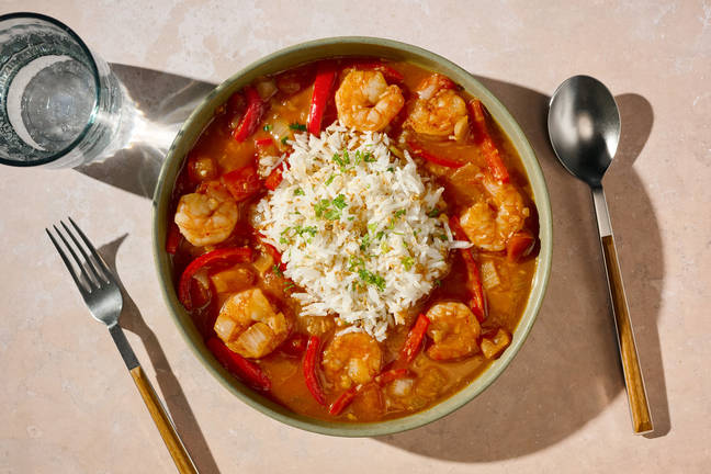 Ghanaian Light Soup Inspired Prawn Curry