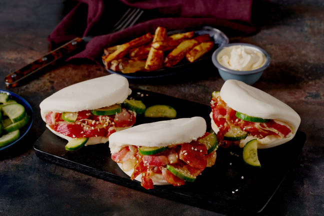Gua Bao au crispy bacon & sauce miel-gingembre
