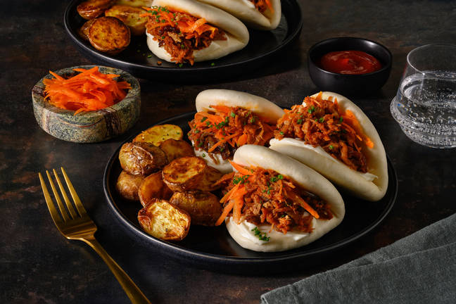 Bao pulled pork, oignons frits & sauce BBQ