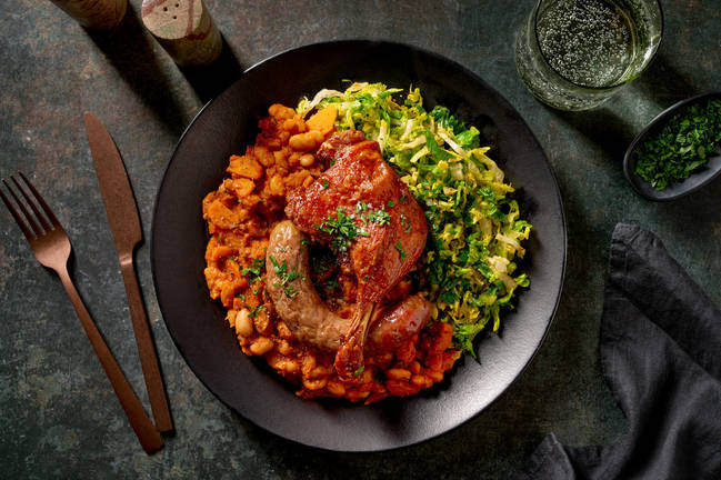 Cassoulet au confit de canard & saucisse