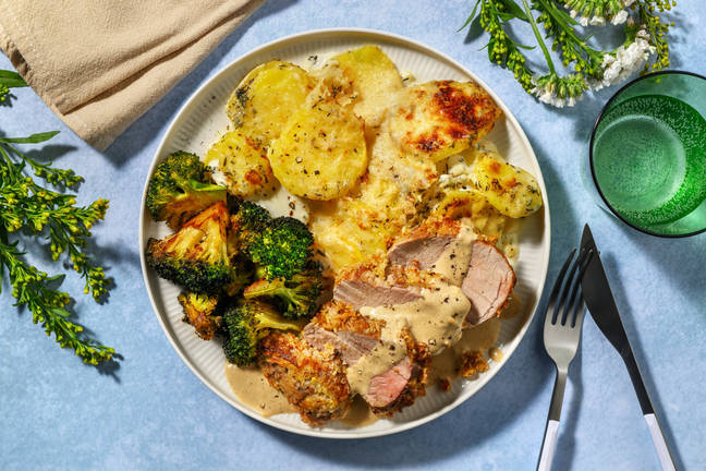 Filet mignon à la parmesane & gratin dauphinois