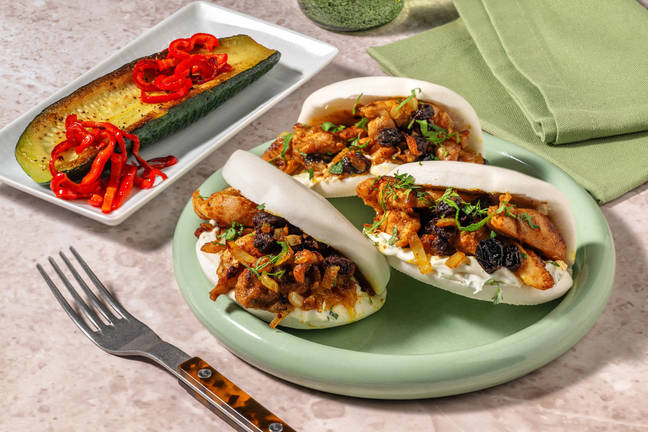 Fusion bao buns met kip en ras el hanout 
