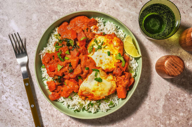 Focus sport : œuf au curry, riz & patate douce