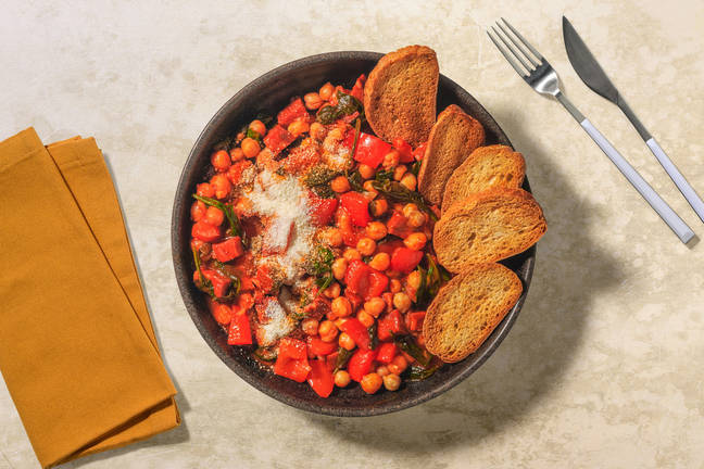 Super Quick Chorizo and Chickpea Stew