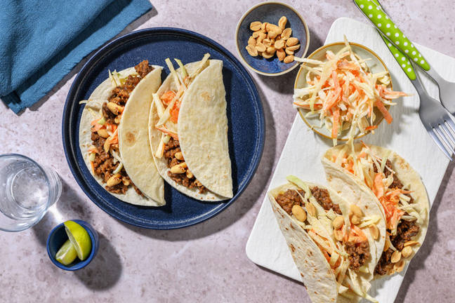Zesty Asian Beef Tacos