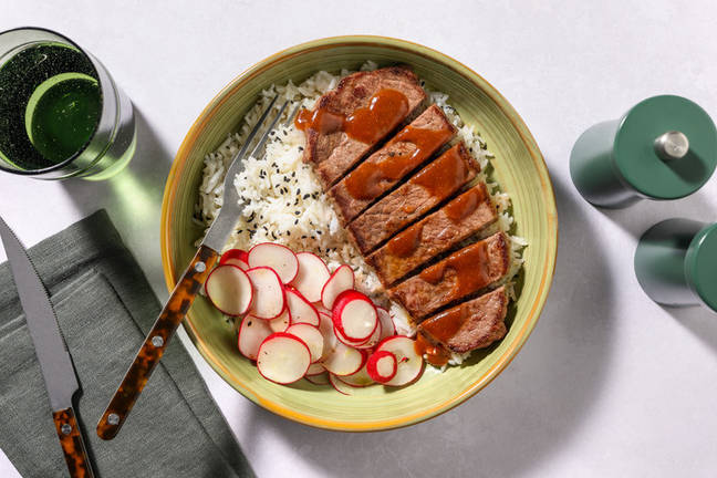 Tataki de ternera con salsa de miso y ponzu