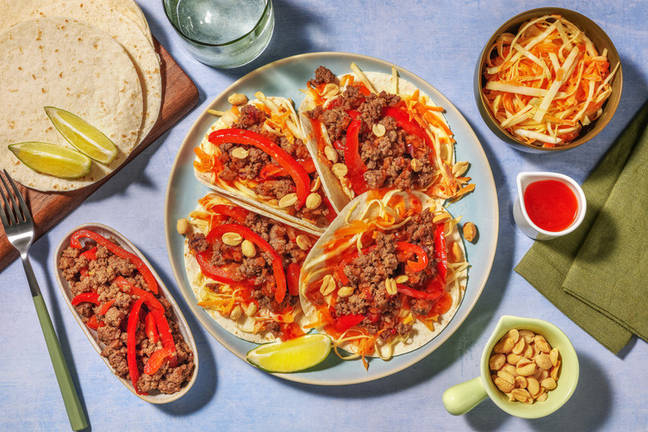 Zesty Asian Beef Tacos