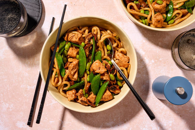 Easy Teriyaki and Lime Chicken Udon Stir-Fry