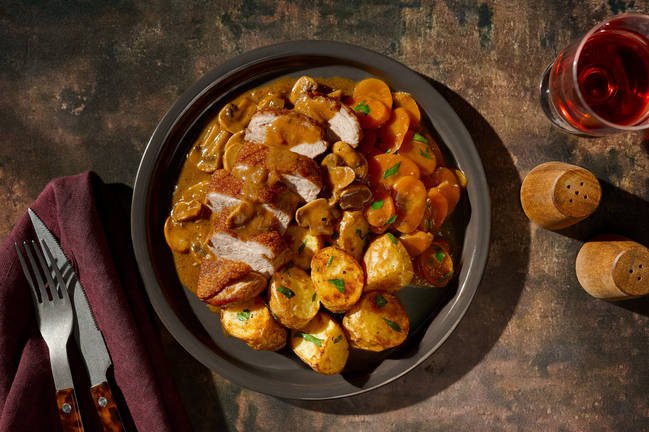 Knusprige Entenbrust in Sauce Échalote