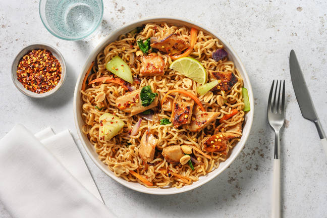 Teriyaki-stekte vegetarstrimler