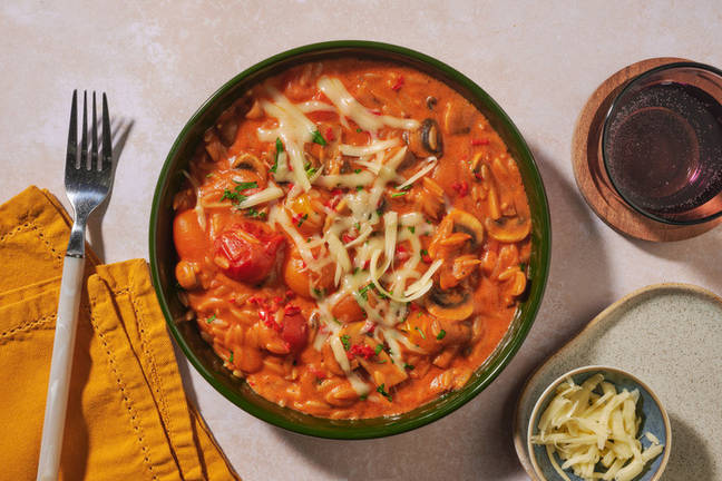 Chilli and Cherry Tomato Orzo