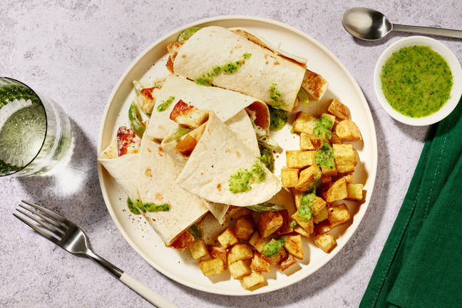 Wraps façon « kathi roll » au panir