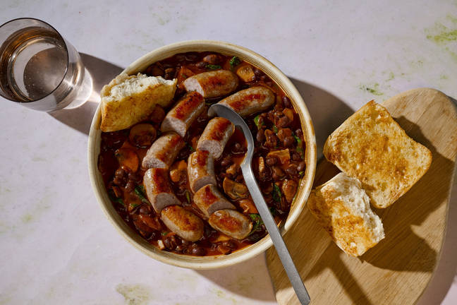 Speedy Sausages and Smoky Cowboy Beans