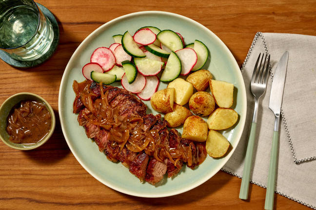 German Lumberjack Steak in Demi-glace Sauce  
