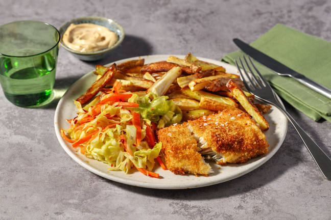 Koreansk inspireret 'fish and chips'