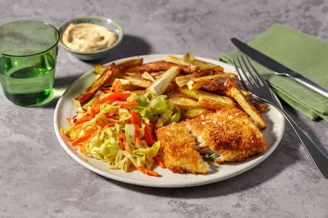 Koreansk inspireret 'fish and chips'