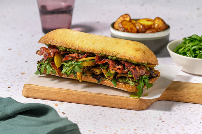 Bacon and Pear Pesto Sandwich