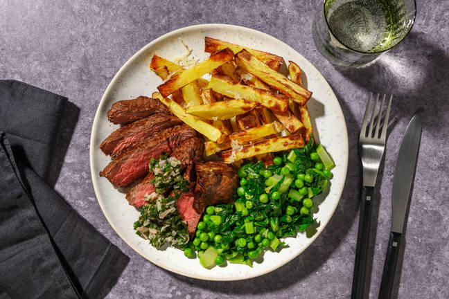 Rump Steak and Garlic Butter Sauce