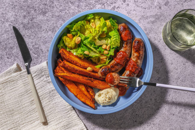 Amarillo Chilli Glazed Sausage Bake