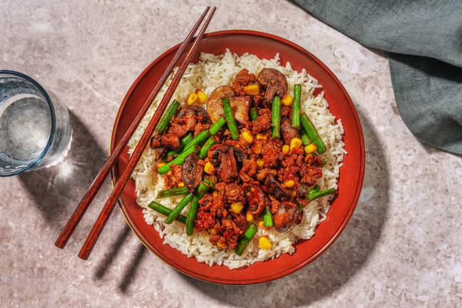 Speedy Honey Garlic Pork Fried Rice