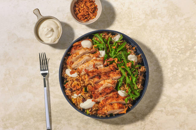 Mediterranean Inspired Chicken and Jewelled Rice