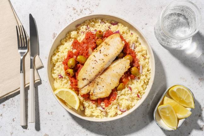 Couscous-Teller mit Pangasius-Filet 