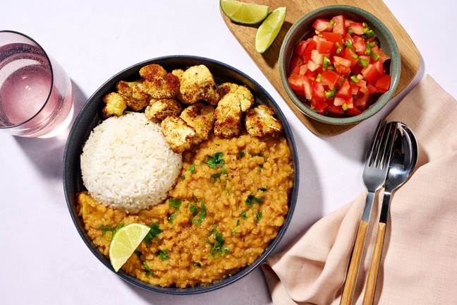 Dahl Bhat à la népalaise & salsa de tomate épicée