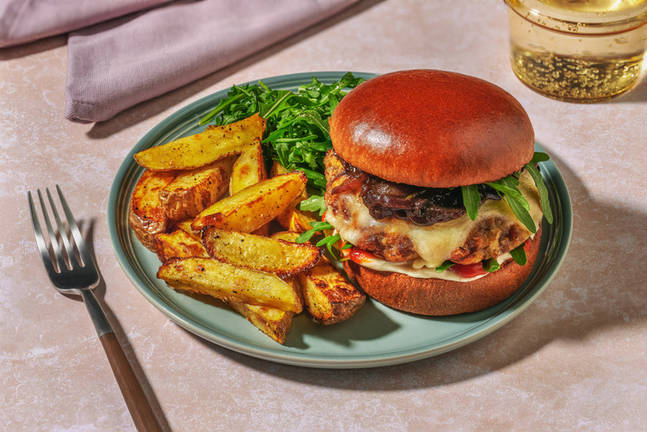 Homemade Apple Beef Burgers