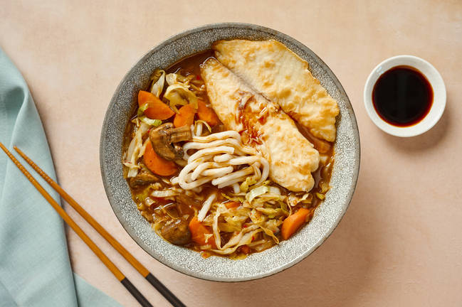 Filet de pangasius & soupe de nouilles udon parfumée