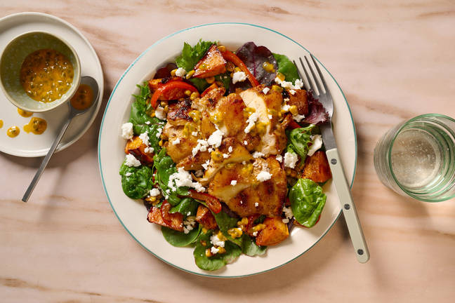 Tropical Passion Fruit and Spiced Chicken Salad