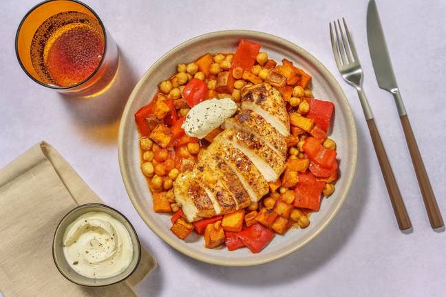 Quick Brazilian Style Roast Chicken and Chickpeas