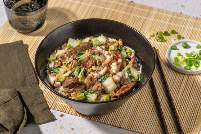 Beef Stroganoff Style Noodles