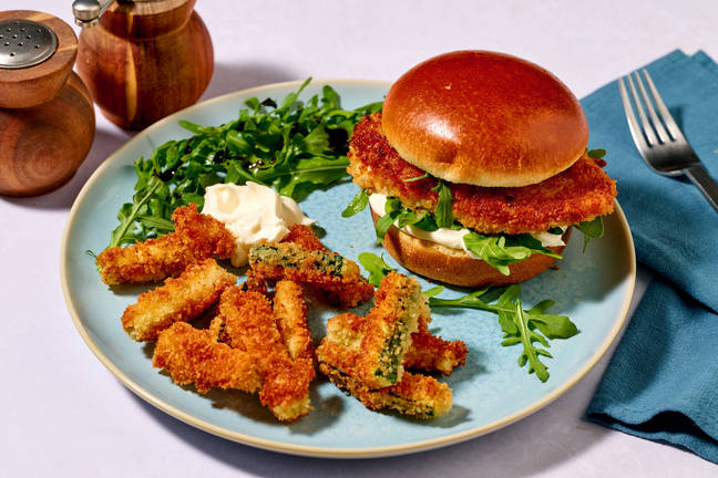 Air Fryer Cheesy Chicken Parmigiana Burger