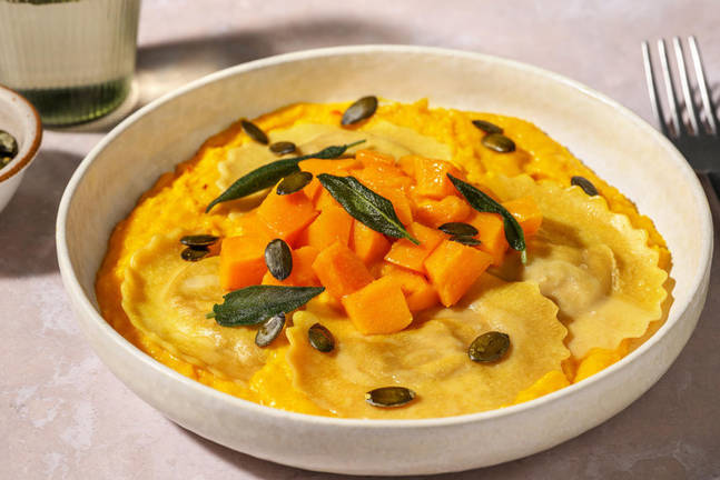 Girasoli in cremiger Hokkaido-Soße