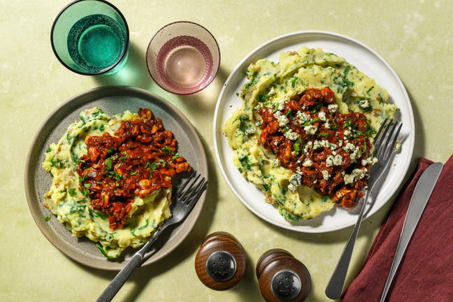 Hearty Guinness® Mushroom Stew with Cashel Blue® Cheese