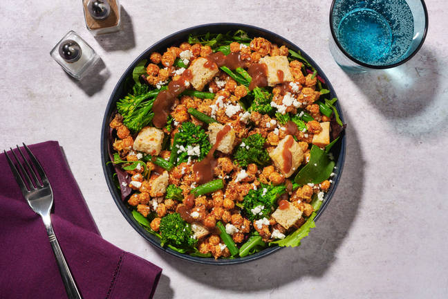 Quick Curried Roasted Chickpea Salad