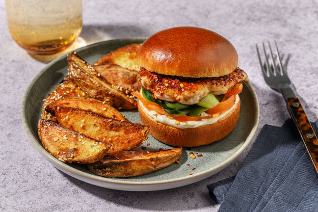 Teriyaki Glazed Chicken Burger