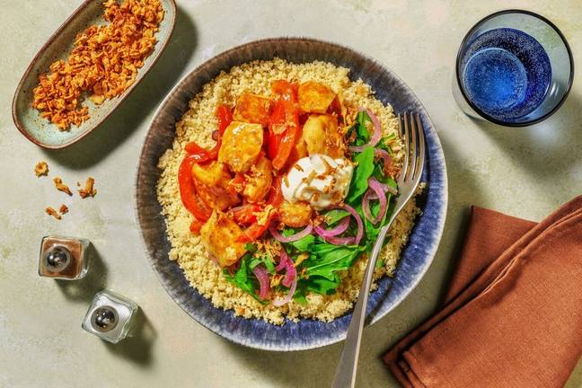 Jerk Spiced Halloumi and Couscous Bowl