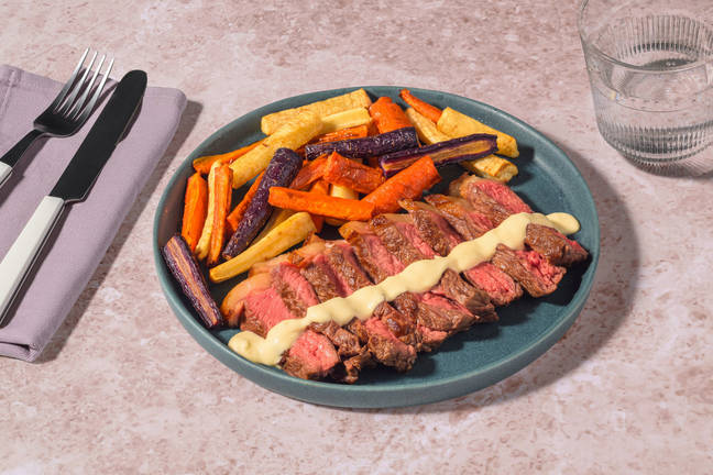 Beef Rump in Mustard Cream Sauce