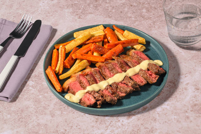 Beef Rump in Creamy Mustard Sauce