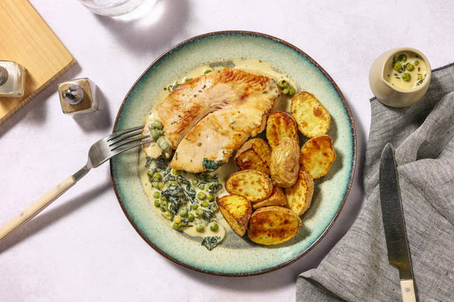 Turkey in Garlic Herb Sauce