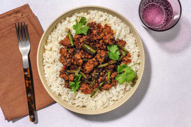 Pork Rice with Green Beans