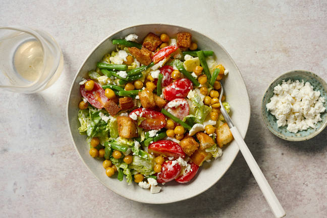 Quick Curried Roasted Chickpea Salad