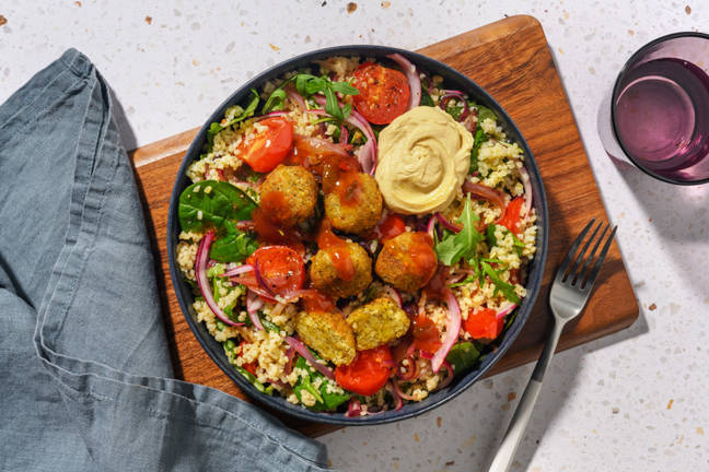 Falafel and Houmous Bulgur Bowl