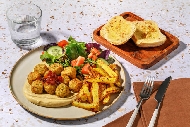 Falafel, Houmous and Paprika Butter